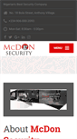 Mobile Screenshot of mcdonsecurity.com